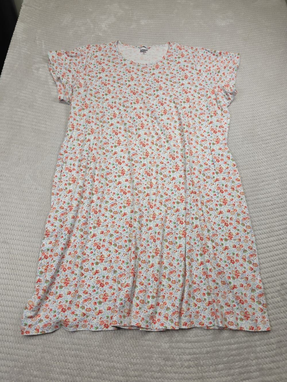 Lands End Night Gown Womens 3X Floral Print Spring Summer